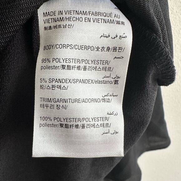 INC Black Bell Sleeve Top with Pearl Trim – Sheer Cuffs, Soft Knit Size S - Picture 4 of 6